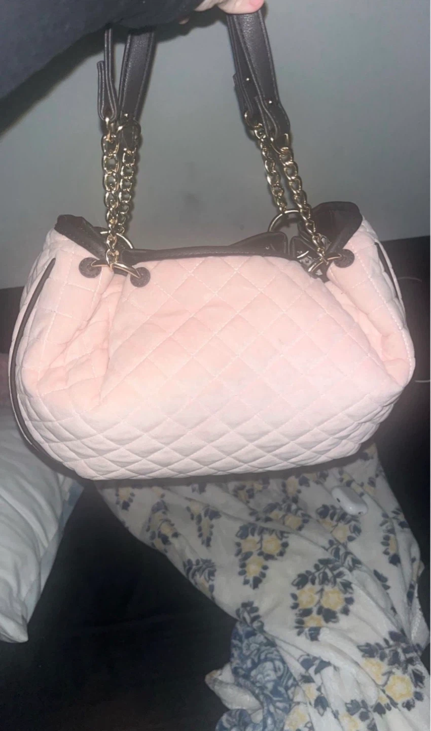 Juicy Couture Quilted Velour Drawstring Bag with Coin Pouch - photo 2