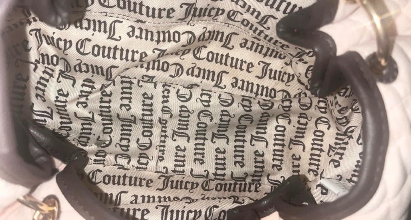 Juicy Couture Quilted Velour Drawstring Bag with Coin Pouch - photo 3