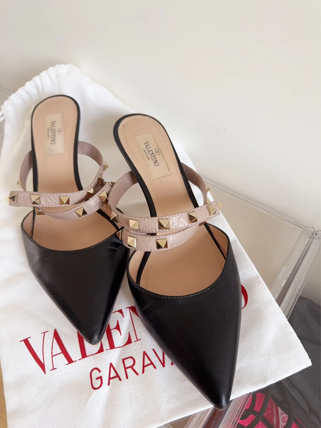 Valentino Garavani Rockstud Mules - Size 37.5 with sole - photo 2