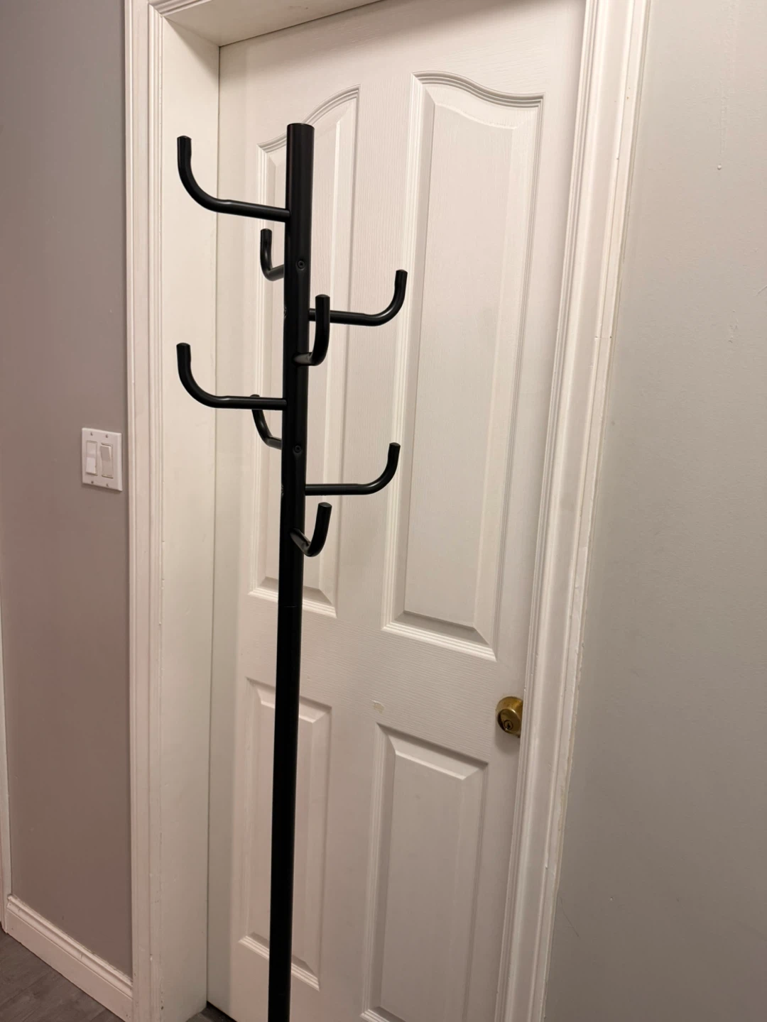 Black Metal Coat Rack
