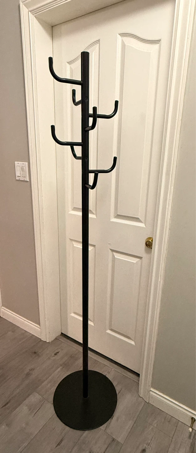 Black Metal Coat Rack - photo 3