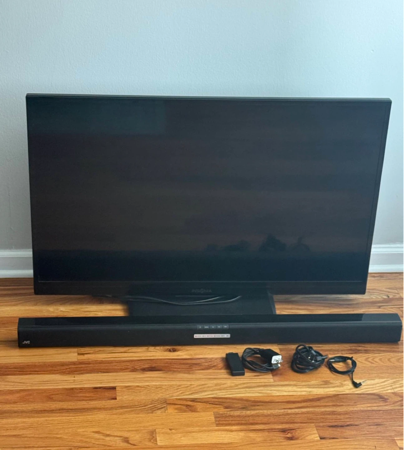 Insignia TV, Amazon Fire TV and JVC Soundbar