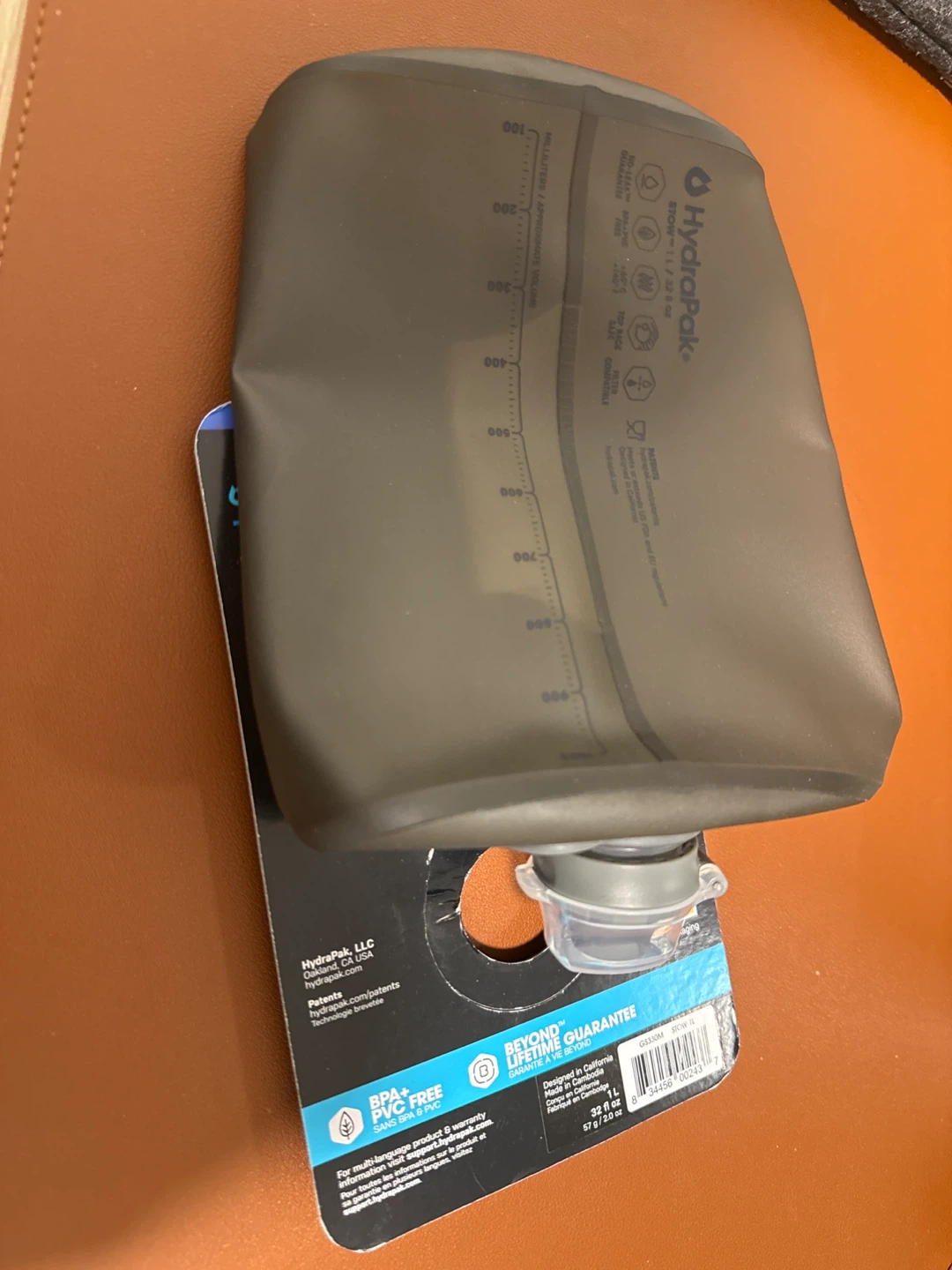 HydraPak 1L Flexible Bottle - NEW