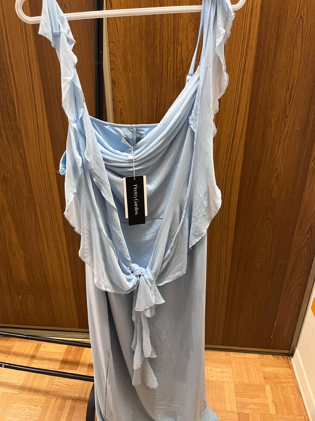 Pretty Garden Light Blue Ruffle Maxi Dress - photo 2