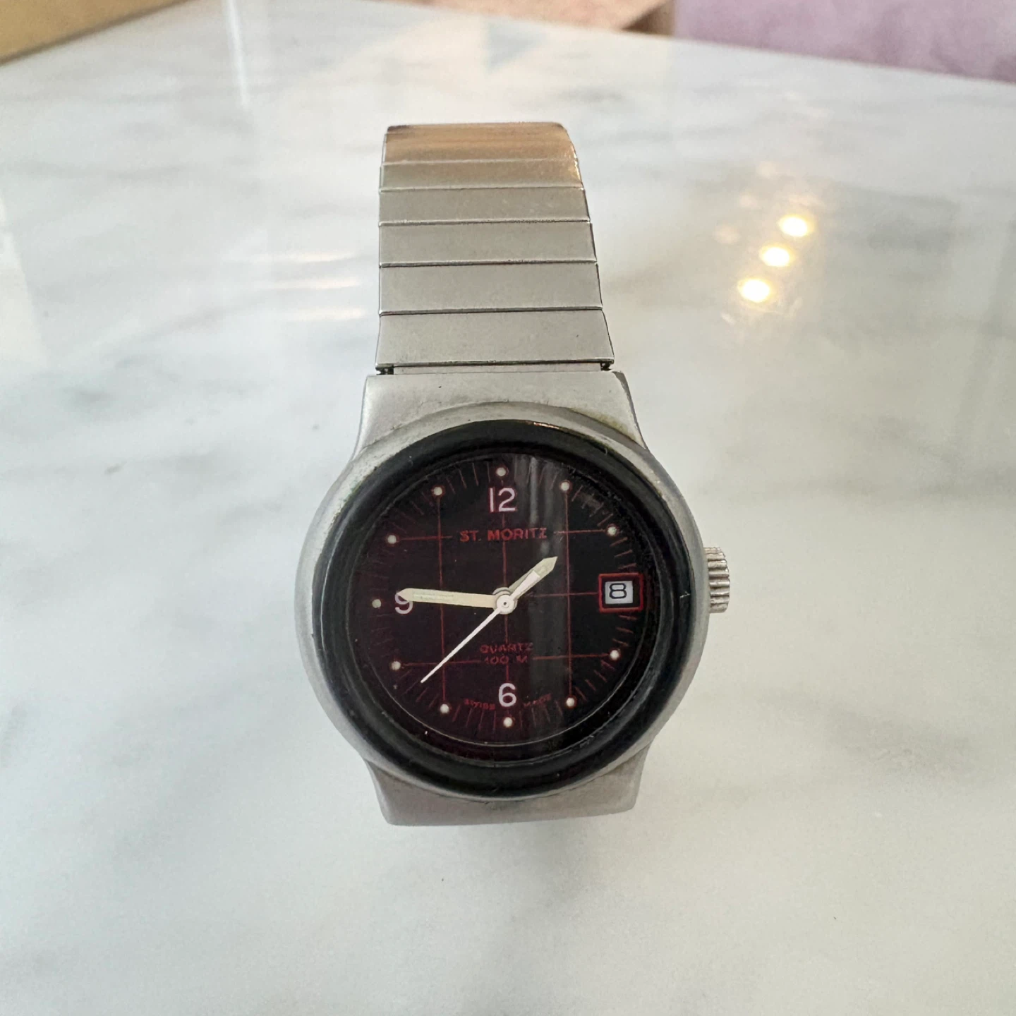 vintage St. Moritz Stunt watch