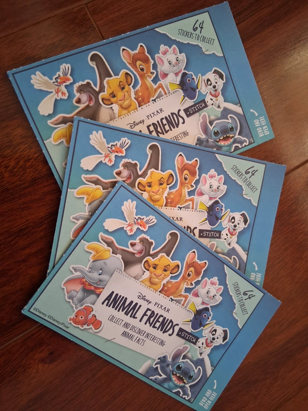 Disney Pixar Animal Friends Sticker Collection (3-Pack)