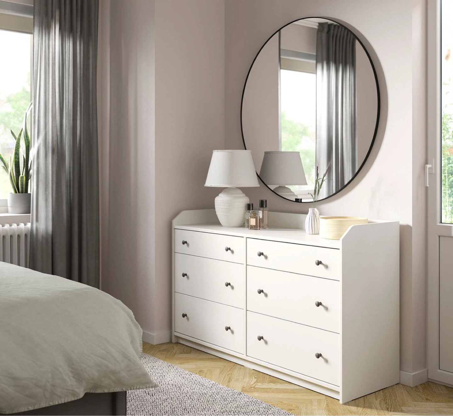 IKEA HAUGa 6-Drawer Dresser - White - photo 3