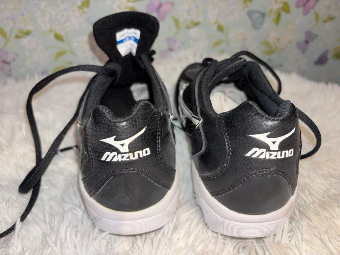 Mizuno 9 Spike Swift Low USW Size 7 Softball Cleats Black White - photo 3