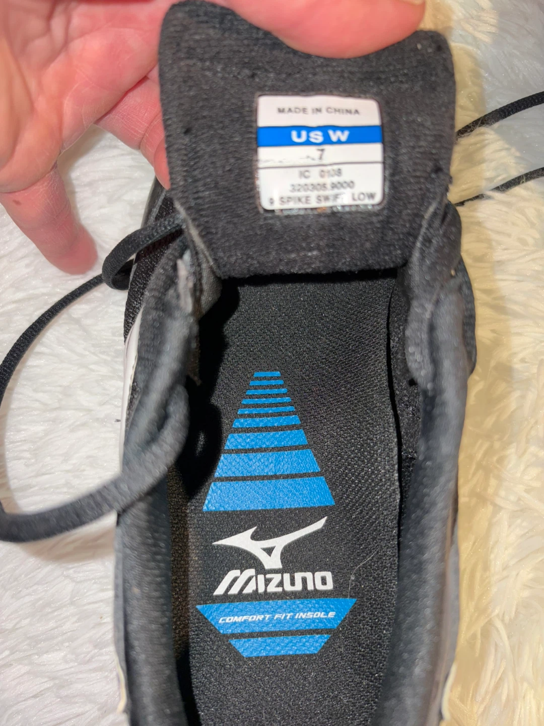 Mizuno 9 Spike Swift Low USW Size 7 Softball Cleats Black White - photo 4