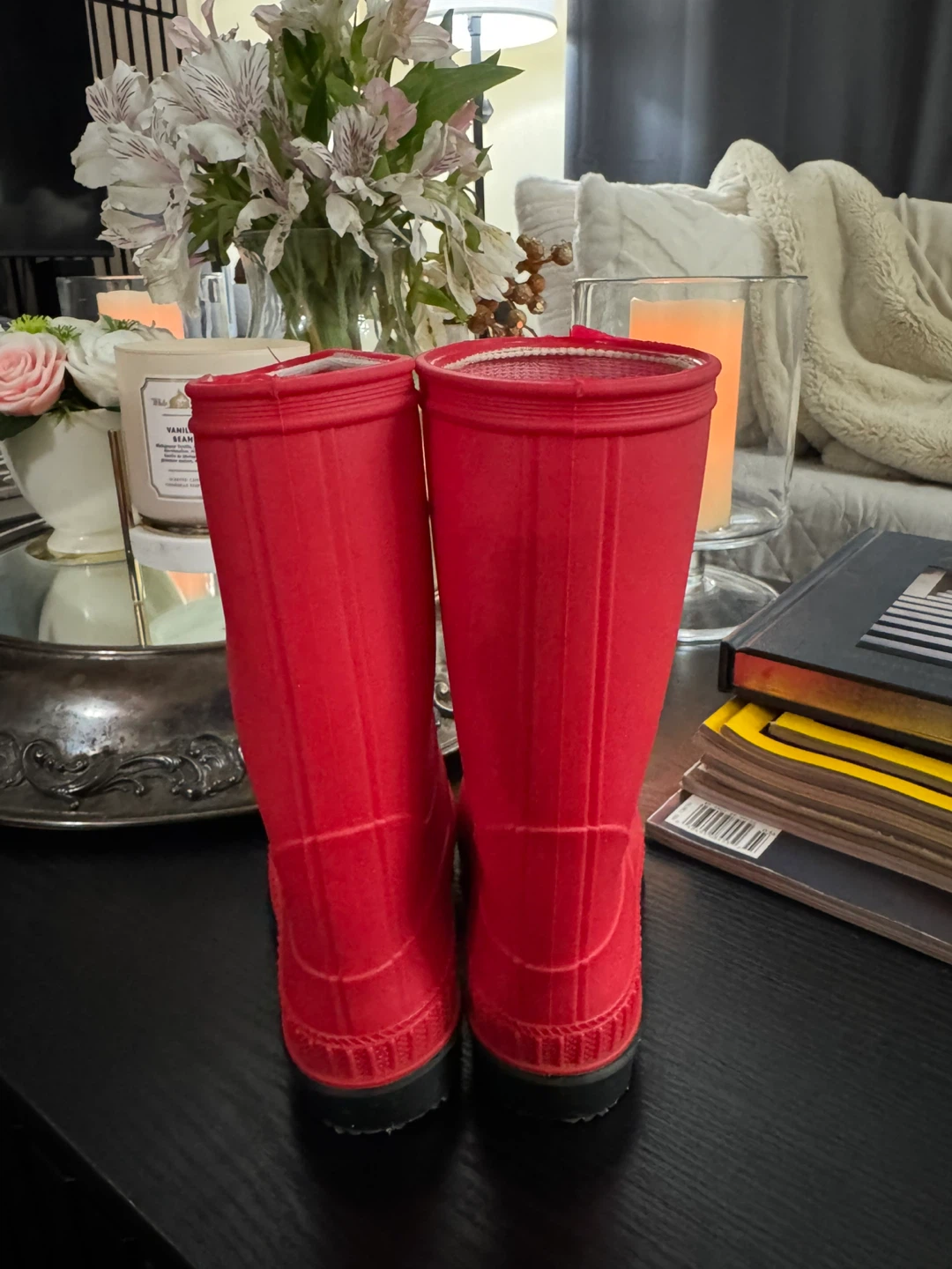 Red Rubber Rain Boots - photo 5