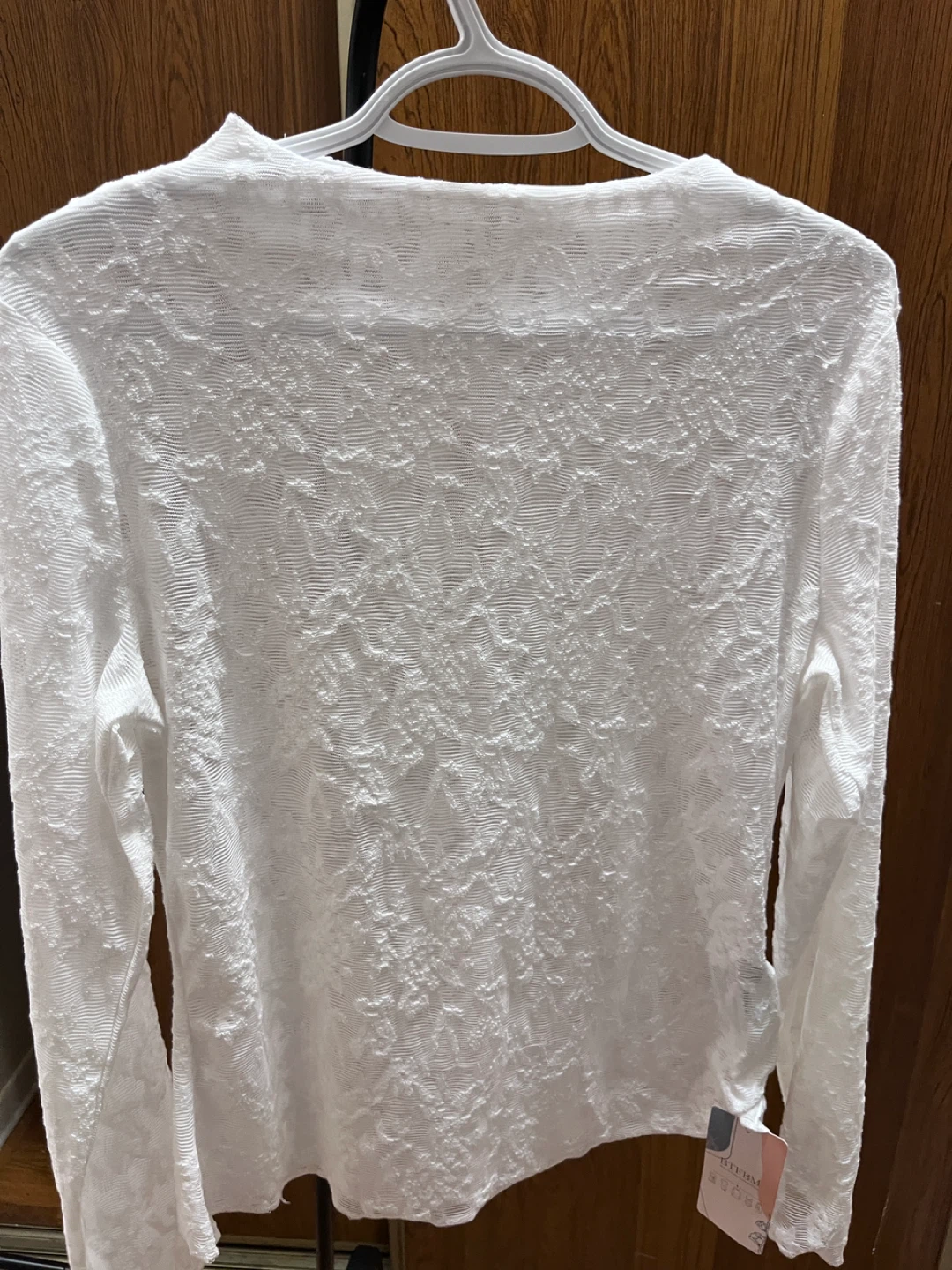SHEIN White Lace Trim T-Shirt XL - photo 5