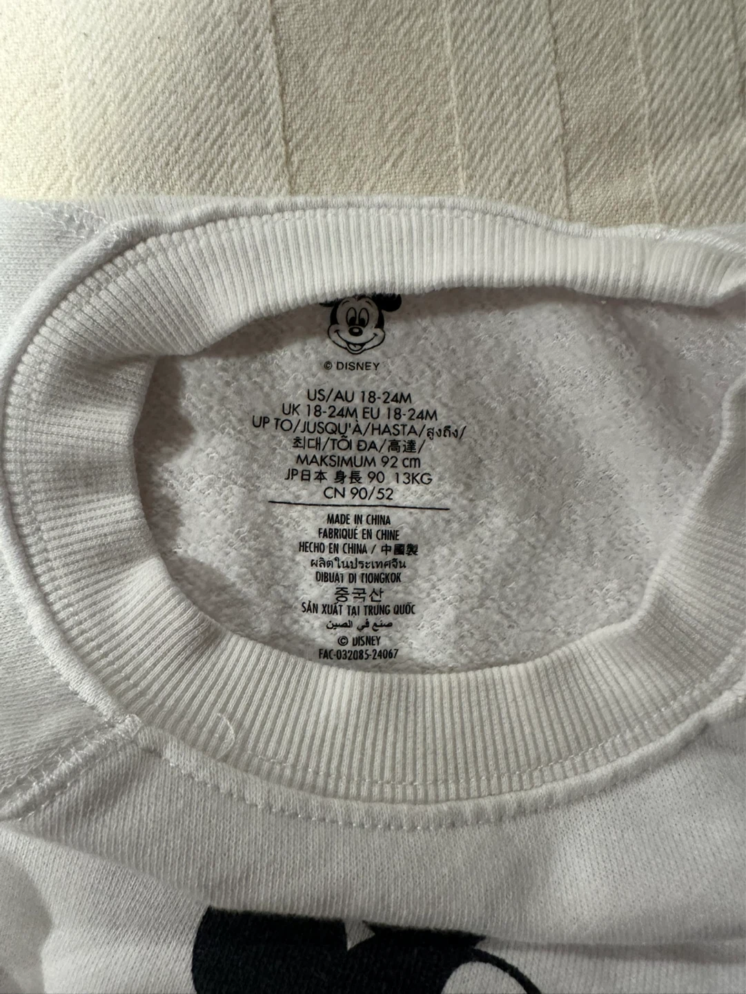 Disney Baby Mickey Mouse Walt Disney World Sweatshirt 18-24M - photo 2