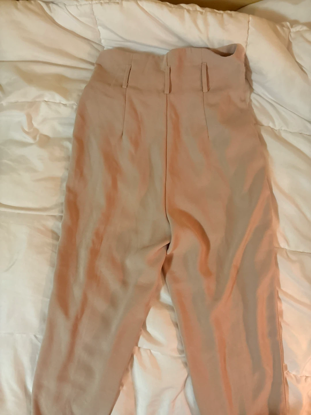 Stradivarius High-Waisted Pleated Pants - Beige - photo 4