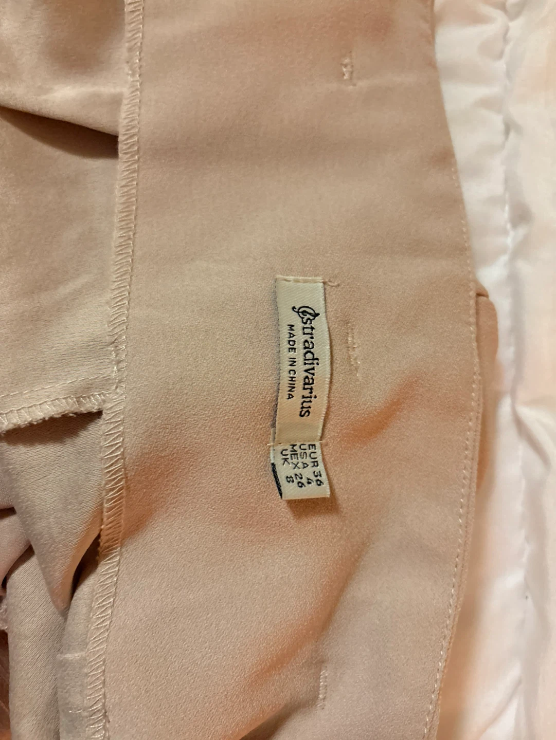 Stradivarius High-Waisted Pleated Pants - Beige - photo 2
