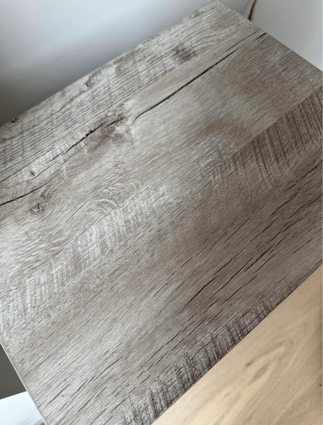 Wood-look Nightstand with Built-in USB Ports and Outlet - photo 3