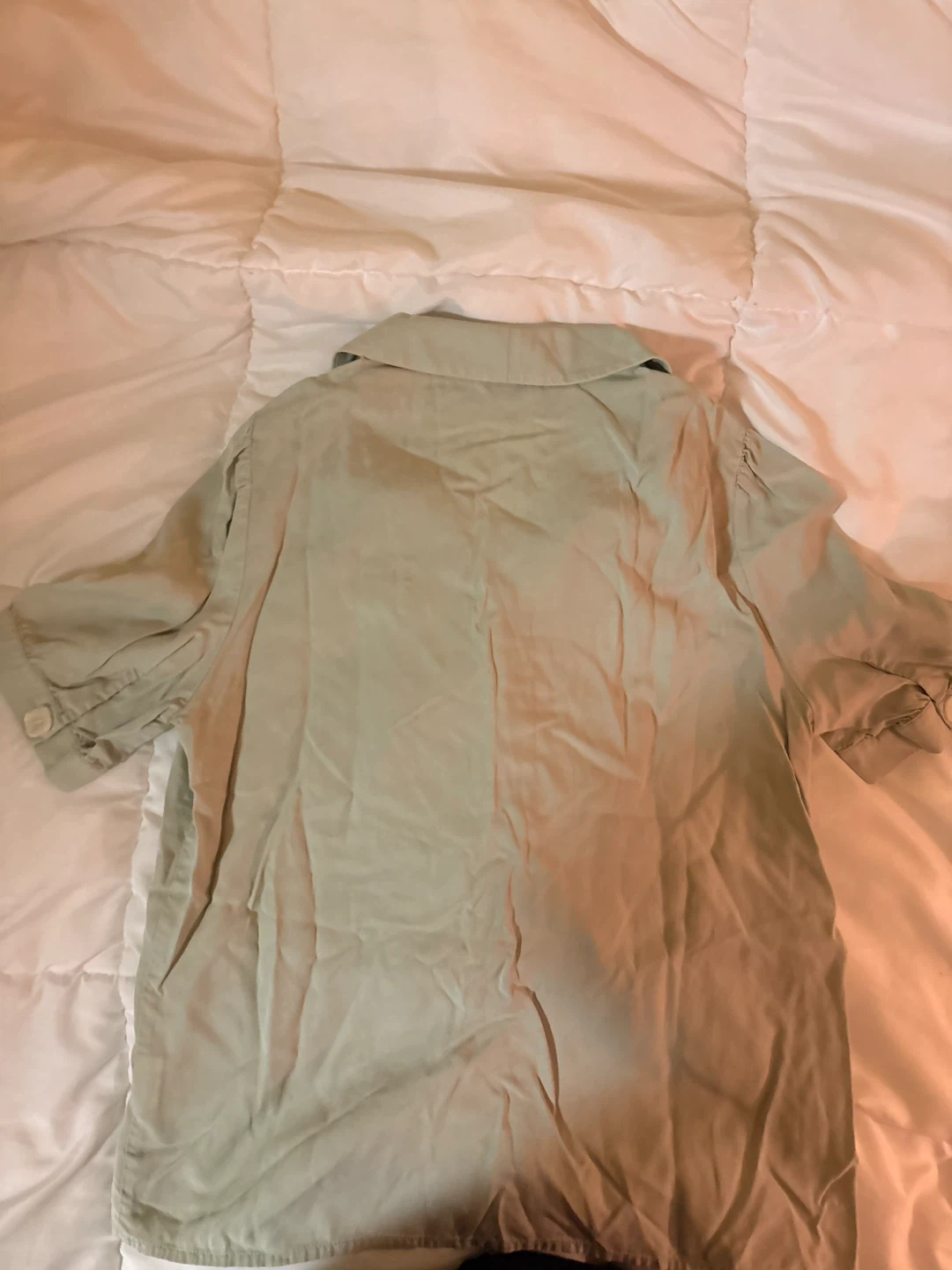 Érjani Size S Light Green Button-Up Shirt - photo 3