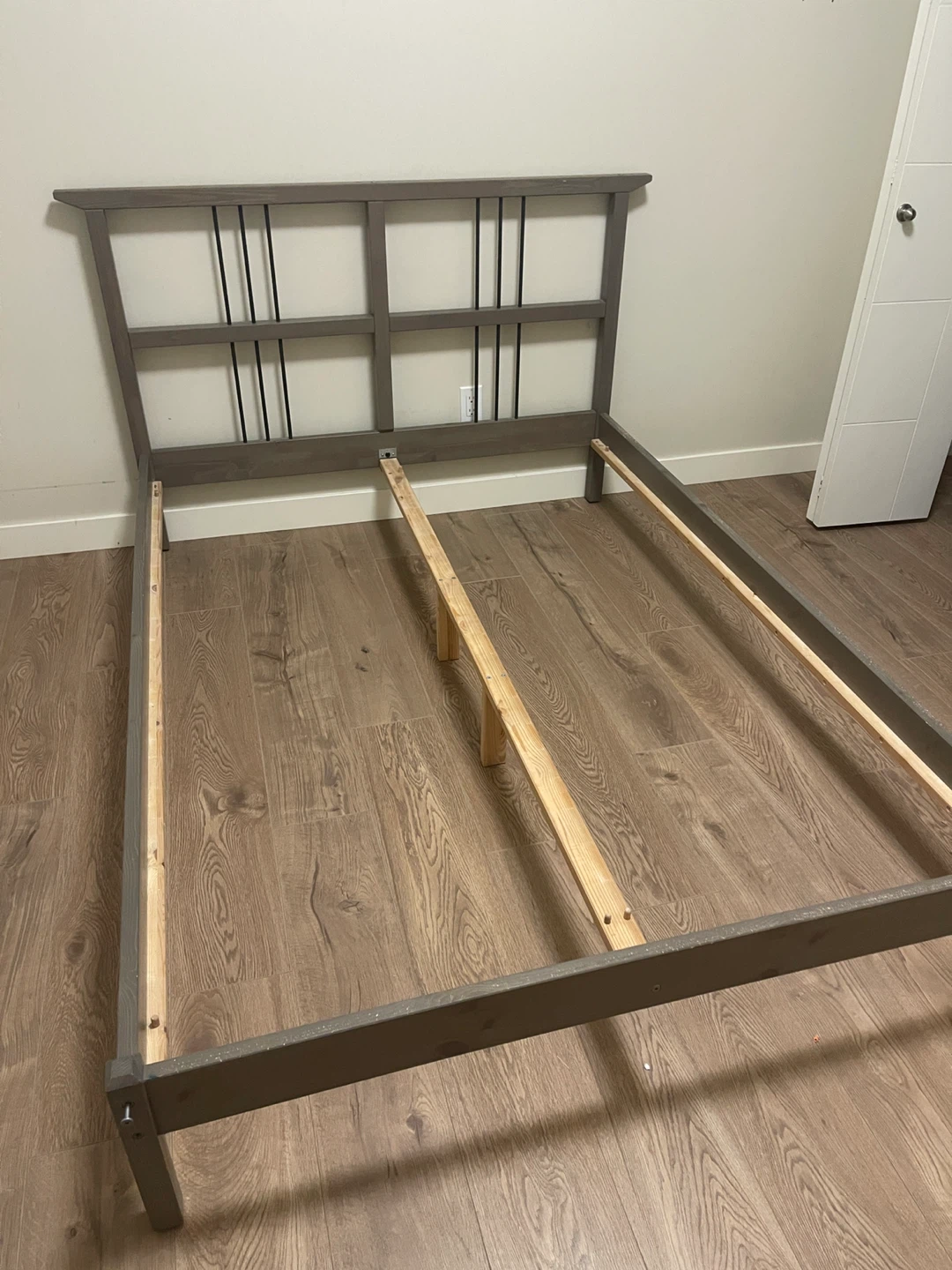 IKEA Rykene double bed frame with mattress