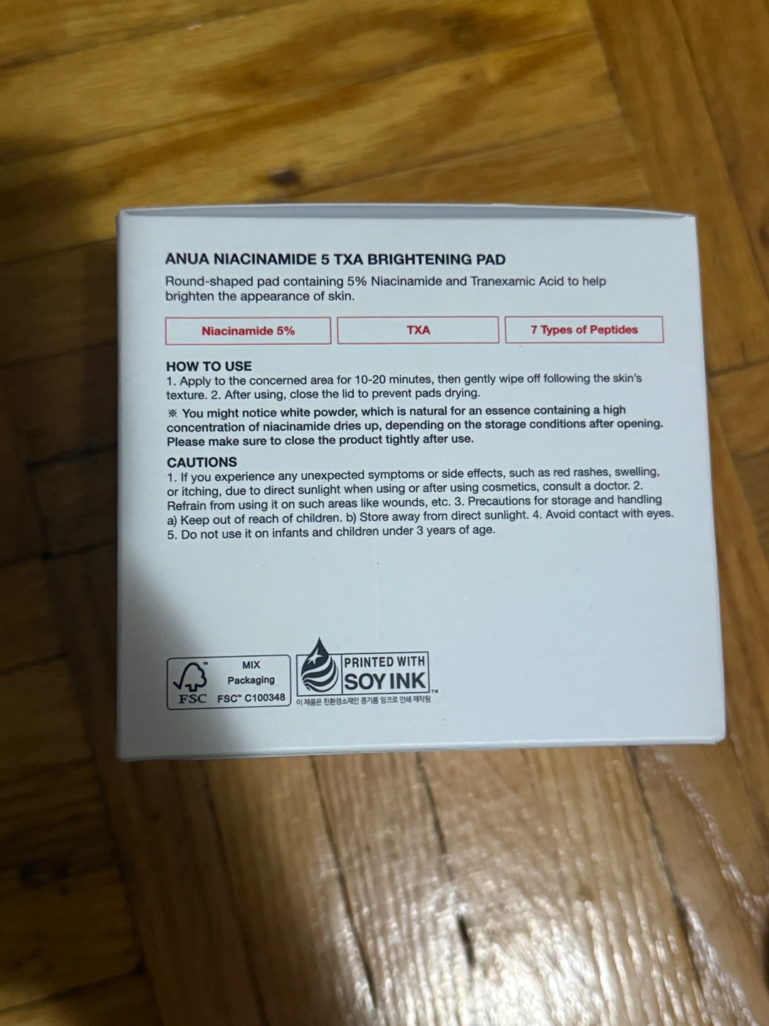 ANUA Niacinamide 5 + TXA Brightening Pad 60 Pads - photo 4