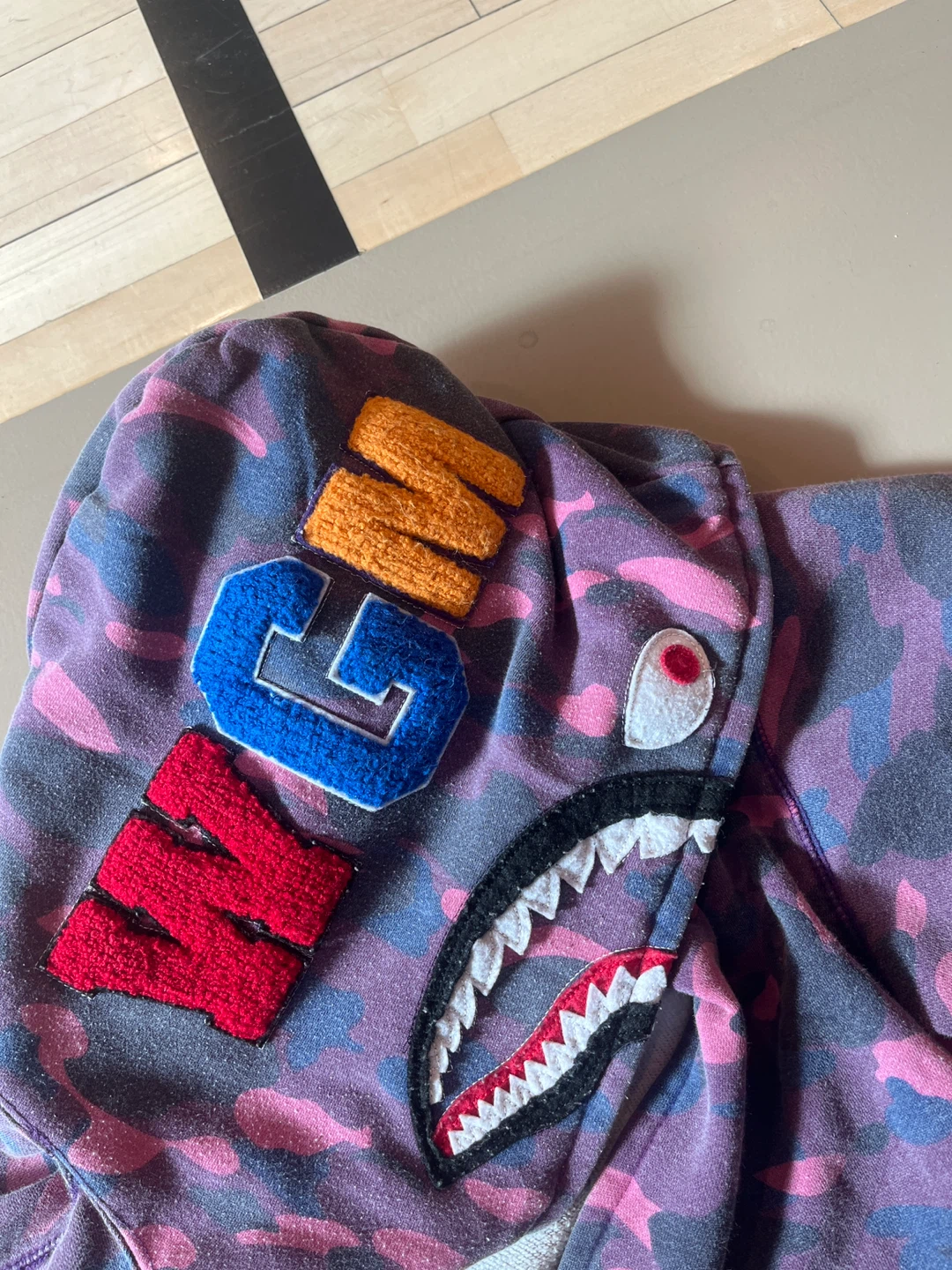 A Bathing Ape BAPE Shark Camo Full Zip Hoodie - photo 2