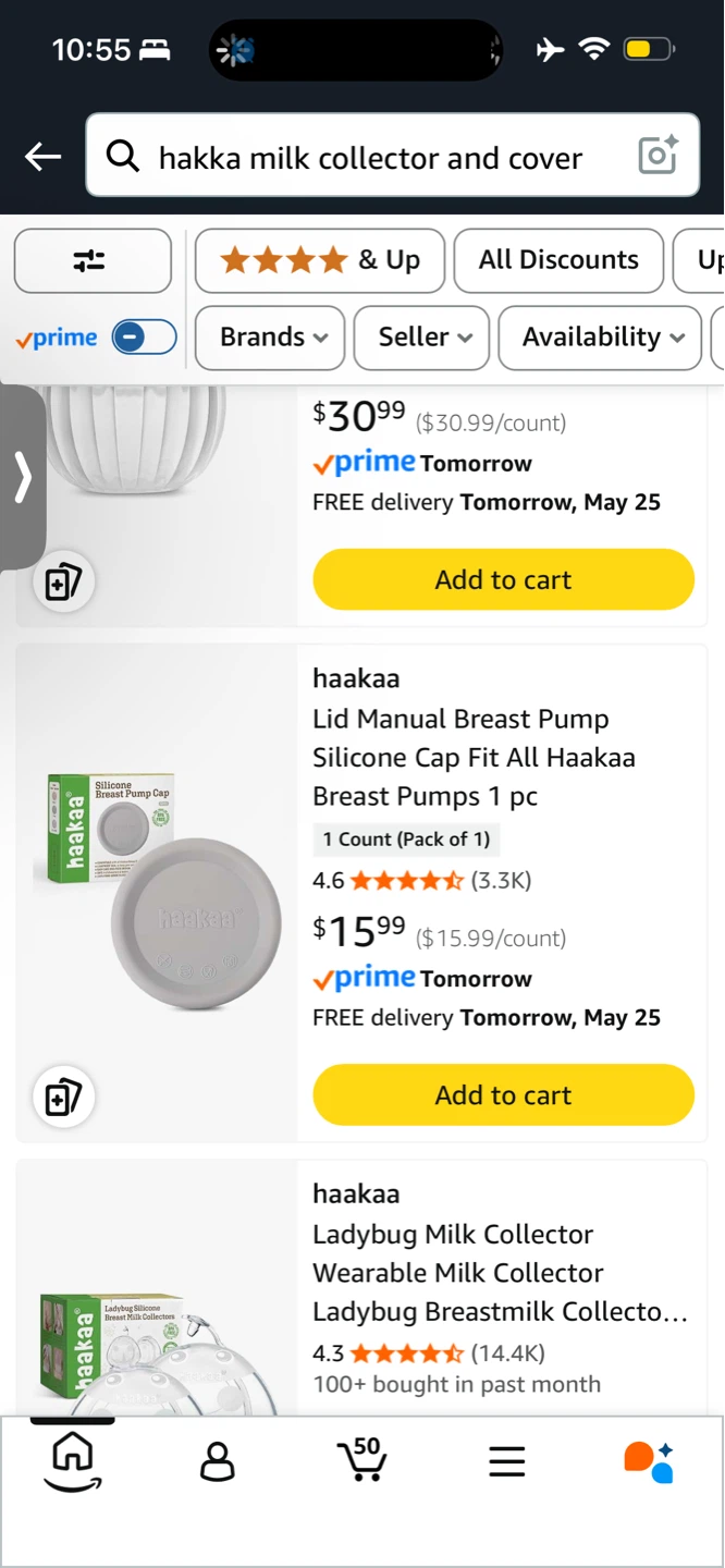 Haakaa Silicone Breast Pump & Cap - photo 2