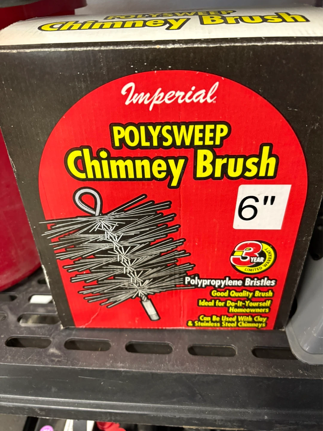 Imperial POLYSWEEP 6" Chimney Brush