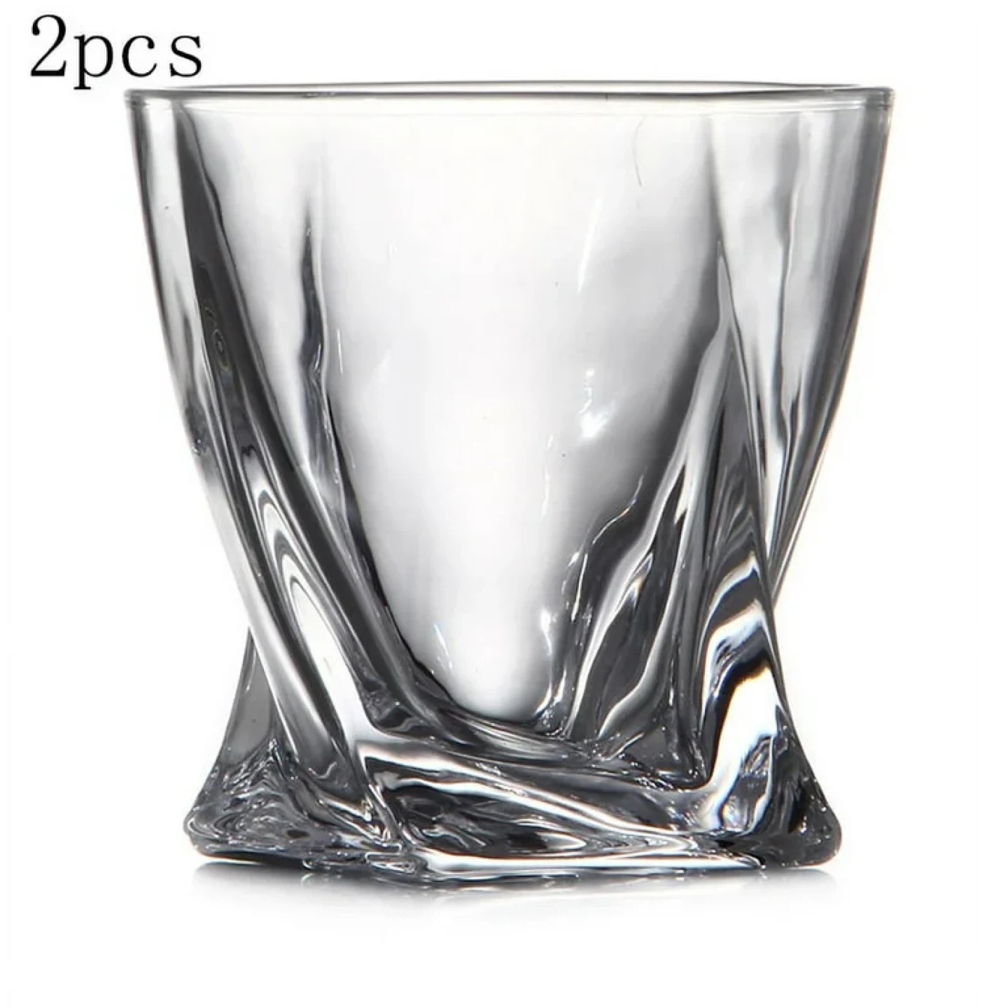Set of 2 Twisted Whiskey Glasses - photo 2