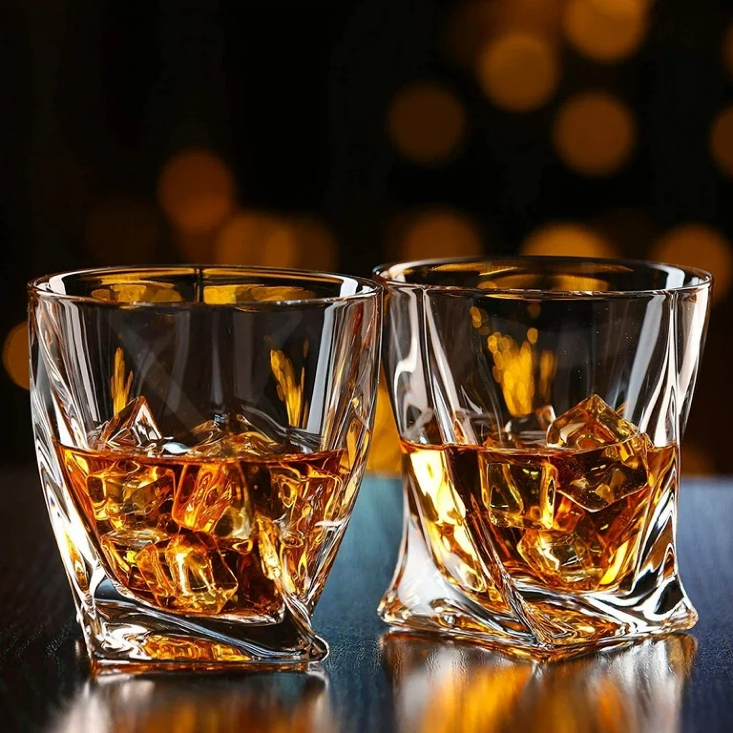 Set of 2 Twisted Whiskey Glasses - photo 3