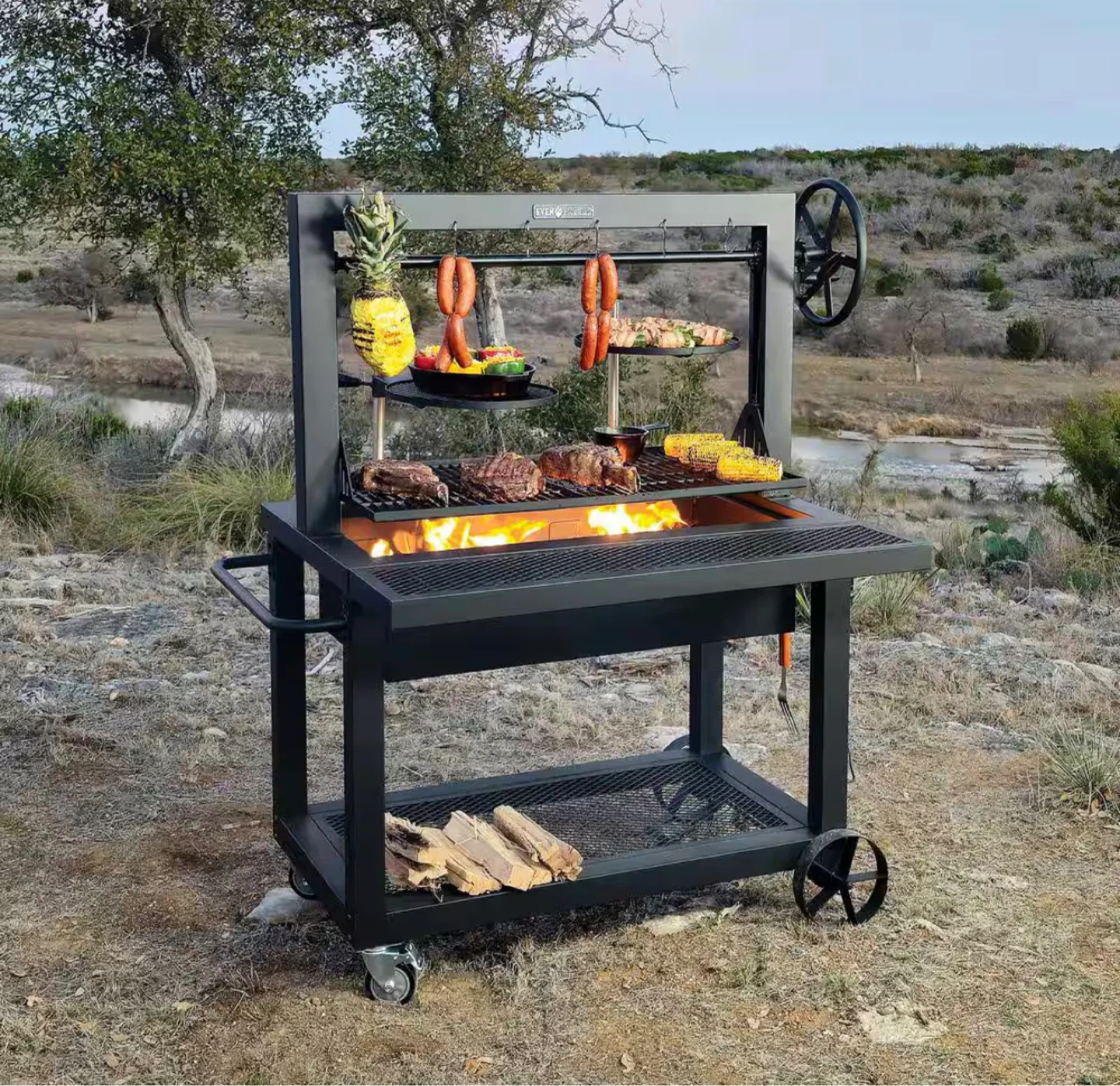 Even Embers 50" Santa Maria Style Grill