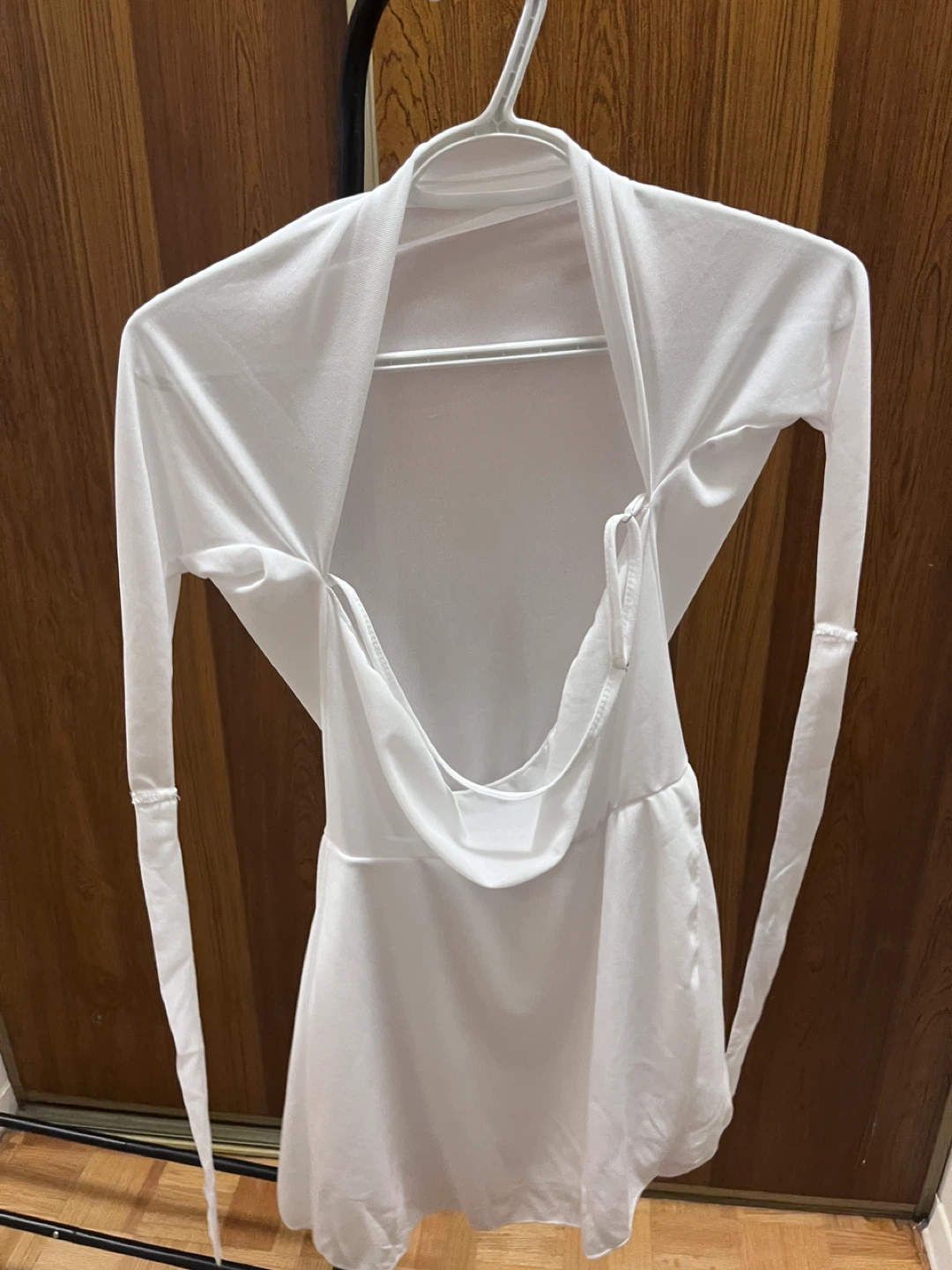 White Sheer Cover-Up Dress