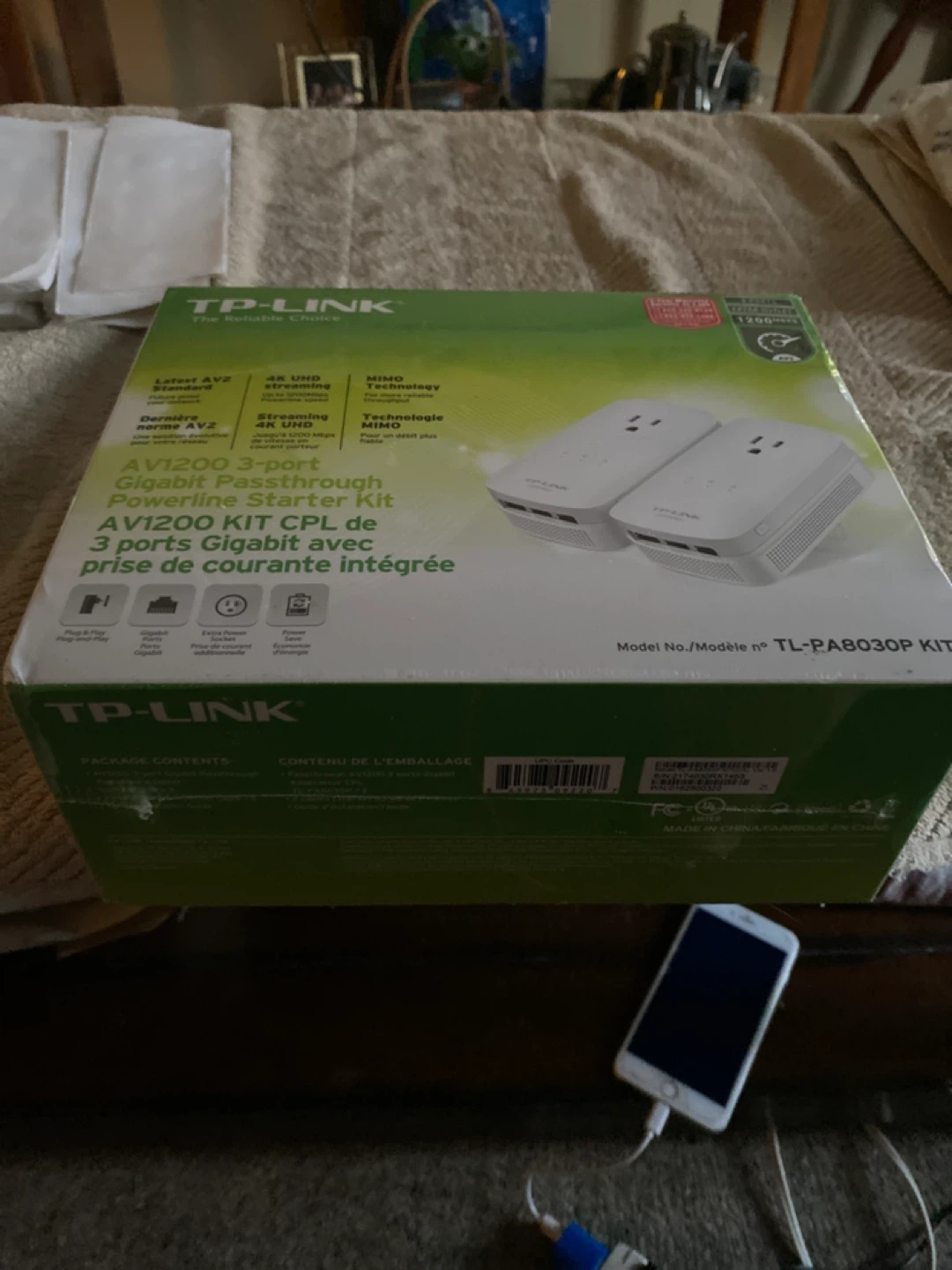 TP-Link AV1200 Gigabit Passthrough Powerline Starter Kit