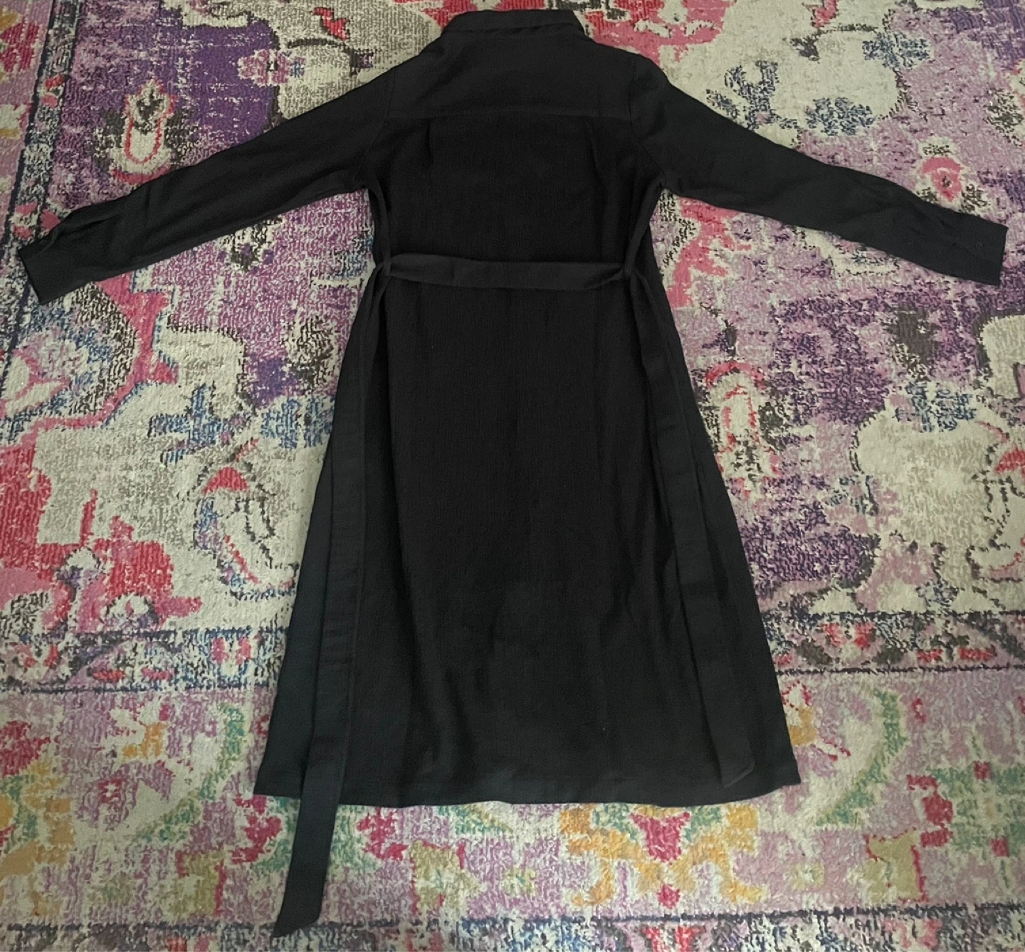Kersh Black Midi Dress with Belt - Size M - photo 2