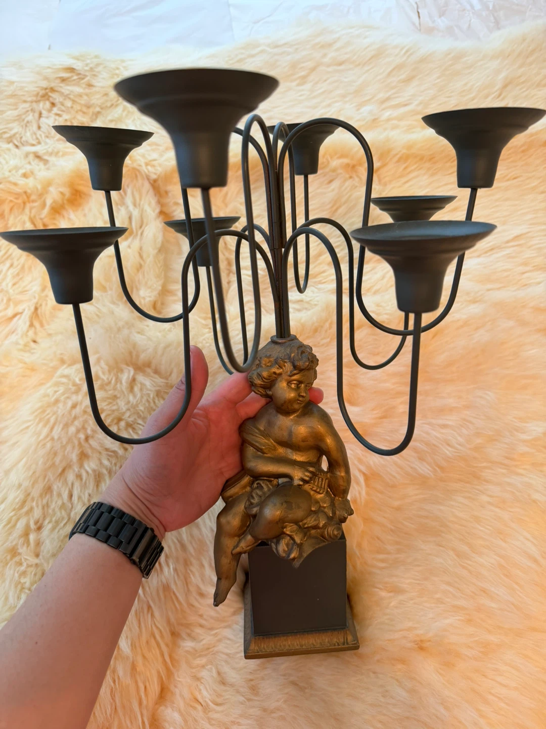 Vintage Cherub Candelabra - photo 5