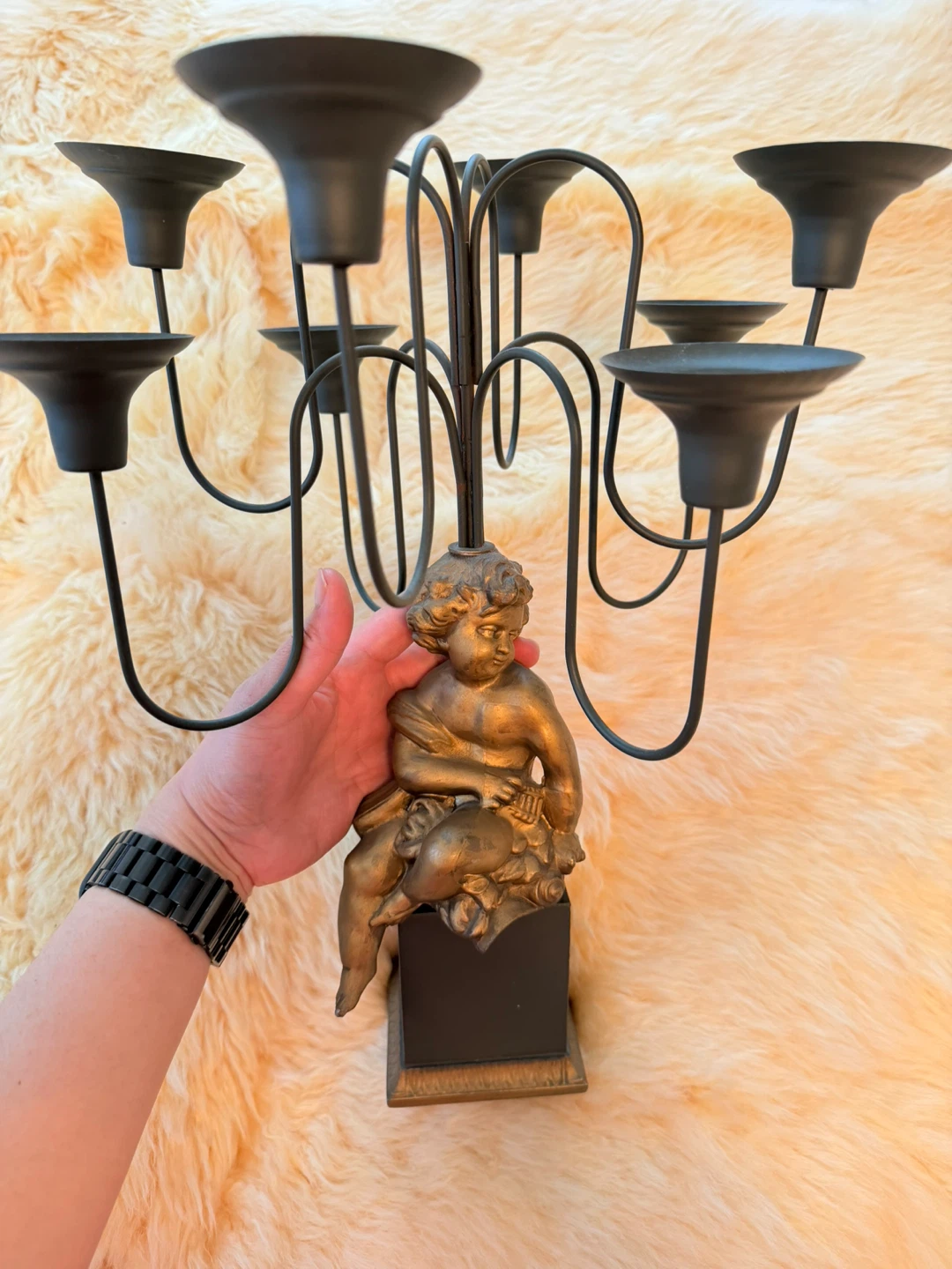 Vintage Cherub Candelabra - photo 4