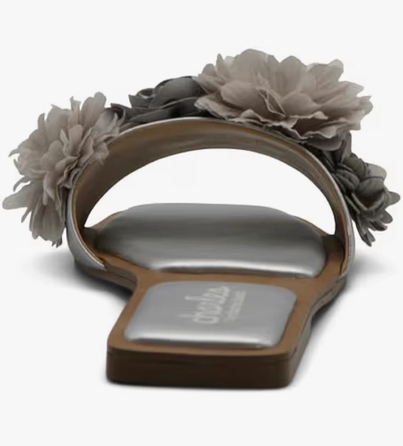 Charles by Charles David Silver Floral Slide Sandals - photo 2