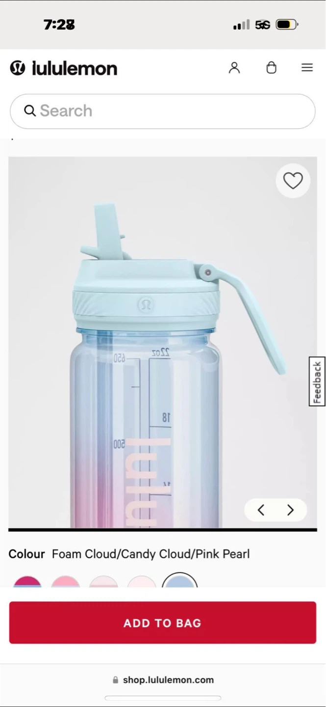 Lululemon Back to Life Clear Bottle 24oz Straw Lid - photo 3