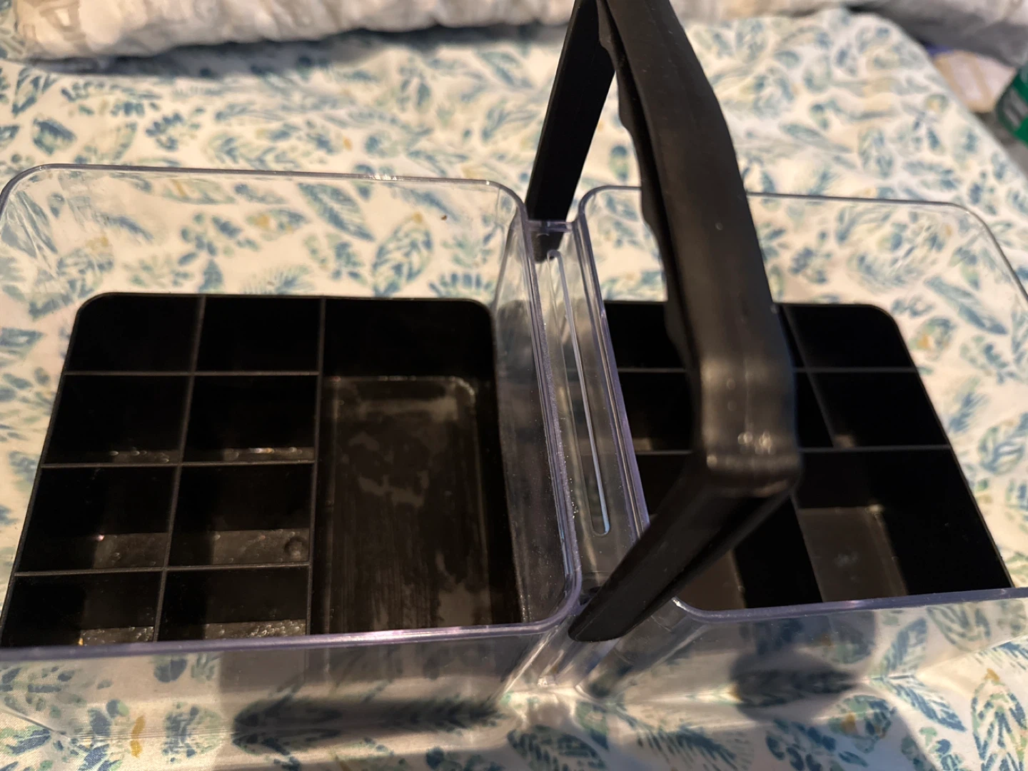 Clear Plastic Caddy Organizer with Handle - photo 2