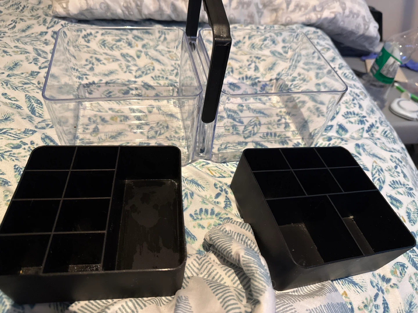 Clear Plastic Caddy Organizer with Handle - photo 3
