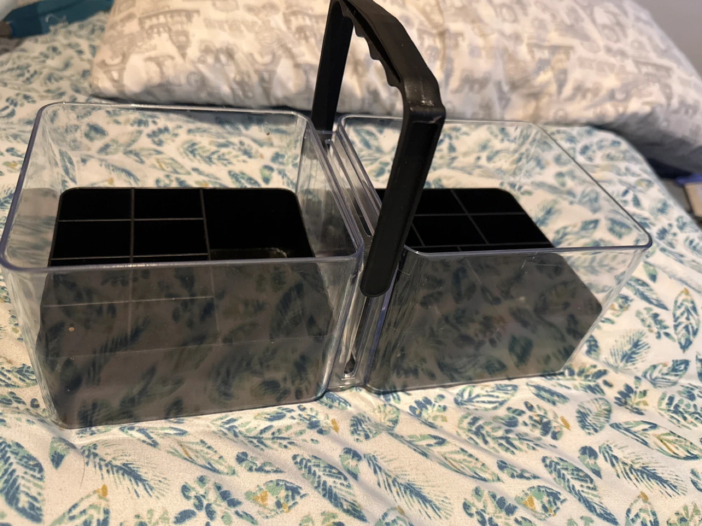 Clear Plastic Caddy Organizer with Handle