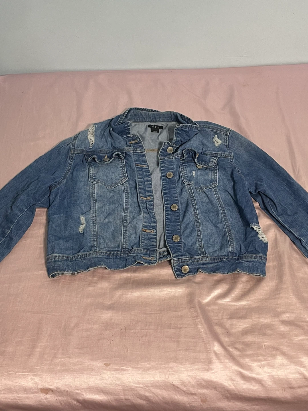Distressed Denim Jacket from U2B Size L - photo 2