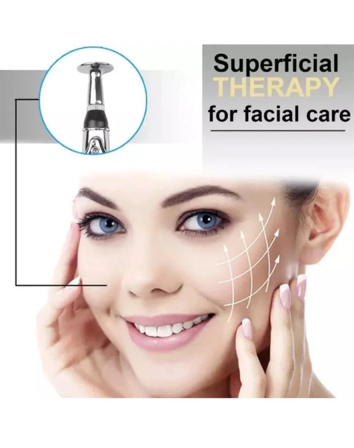 Facial Therapy Wand with LED Display and 9 Intensity Levels - photo 5