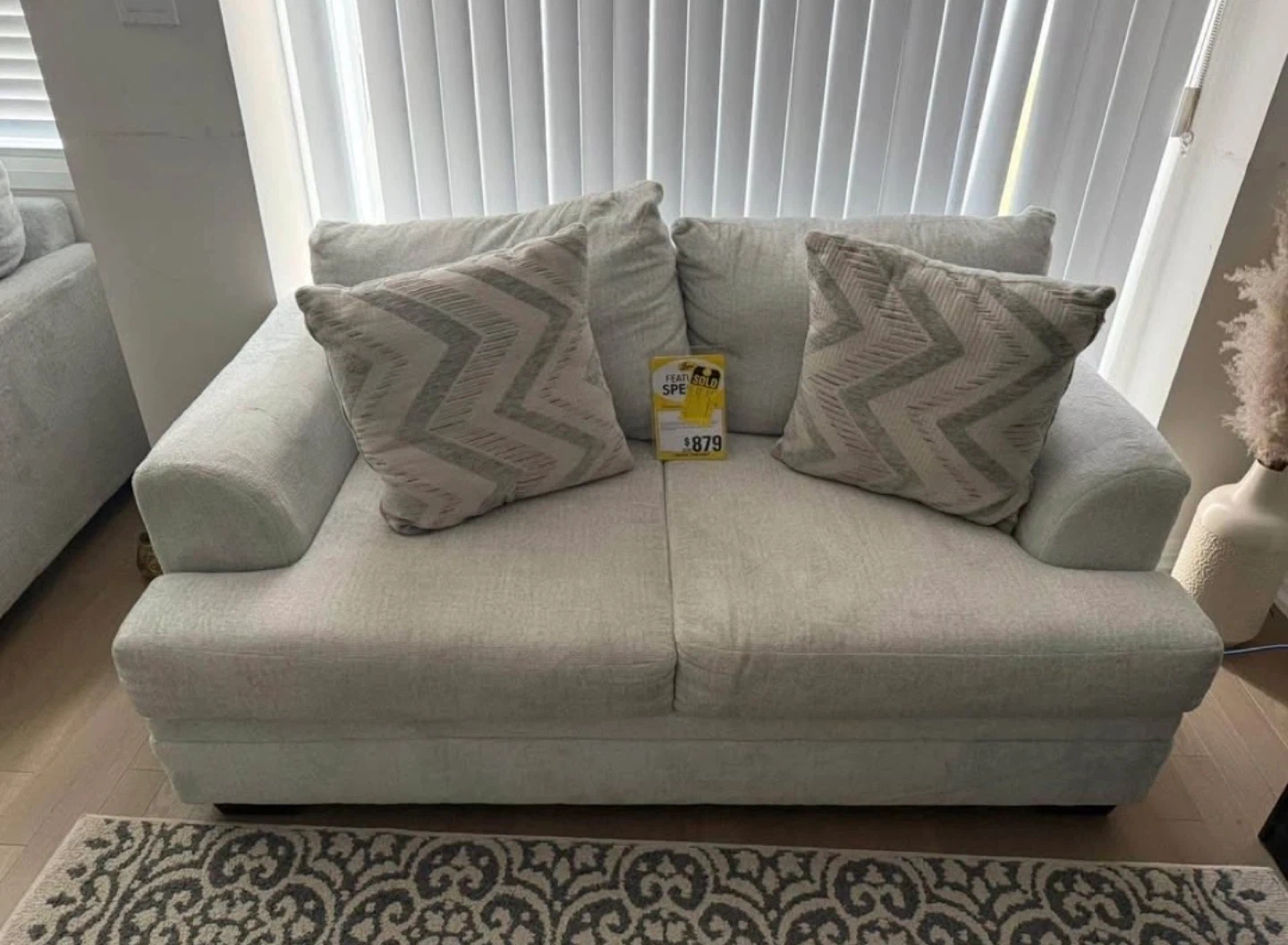 Light Grey Sofa and Loveseat Set - photo 5