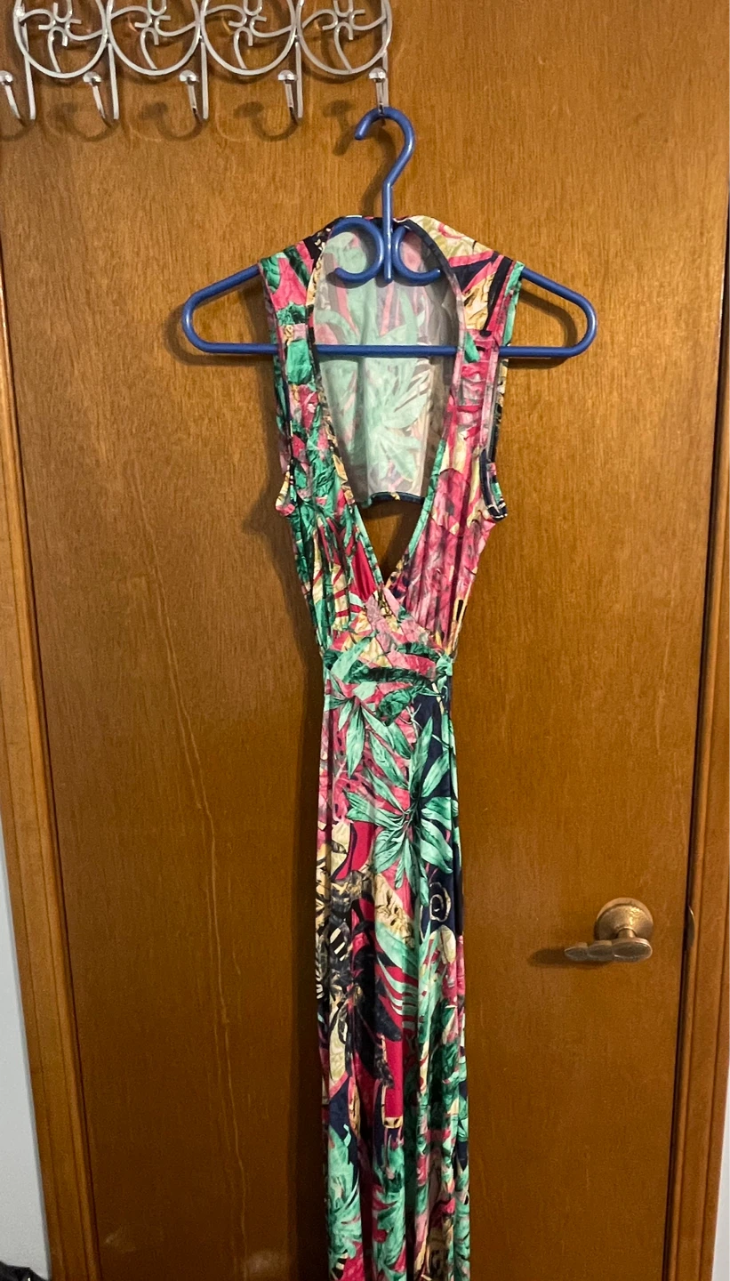 Tropical-Floral Maxi Dress Fashion Nova - One Size Fits All - photo 2