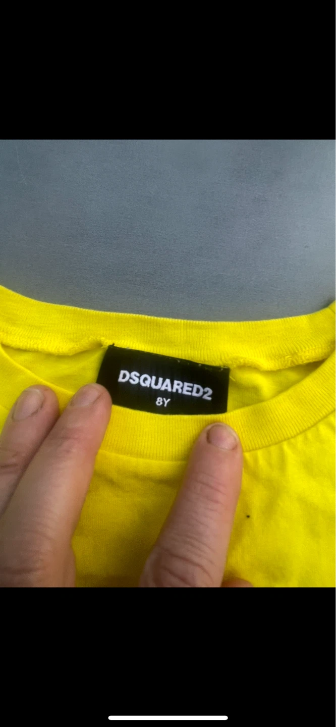 DSQUARED2 Yellow Graphic Crop Top - Size 8Y - photo 3