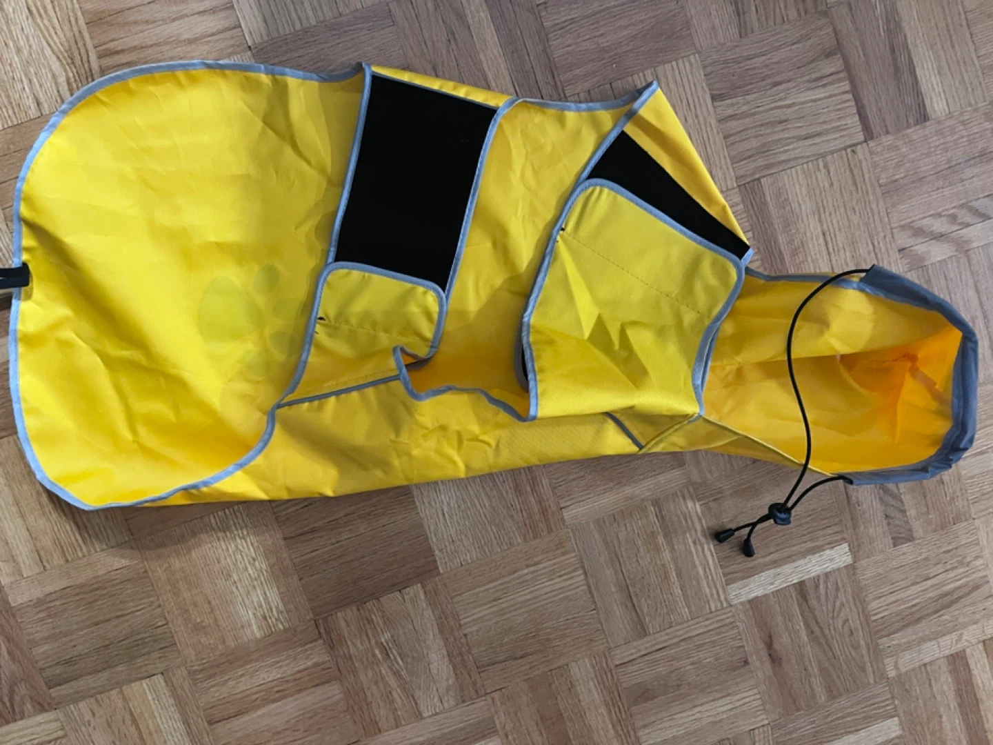Yellow Dog Raincoat with Hood - photo 2