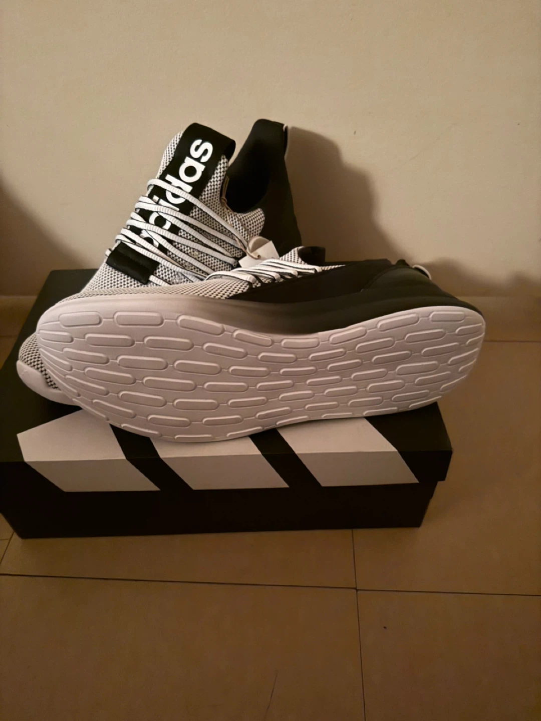 Adidas Cloudfoam Men's Running Shoes - White/Black - photo 3