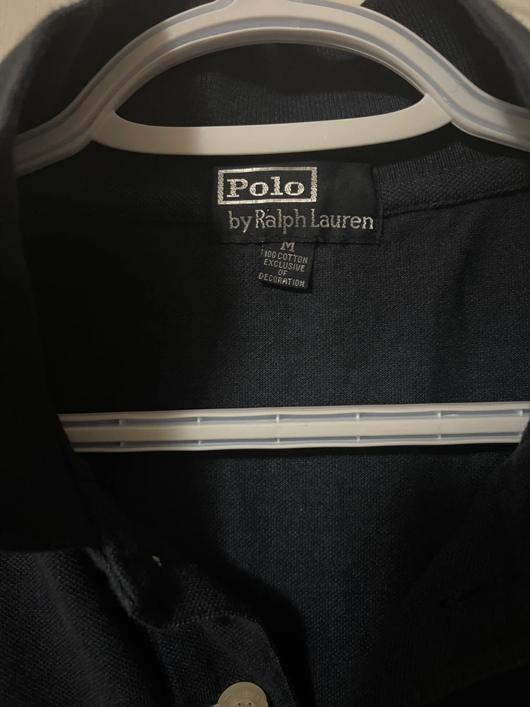 Polo Ralph Lauren Navy Blue Polo Shirt Size M - photo 3