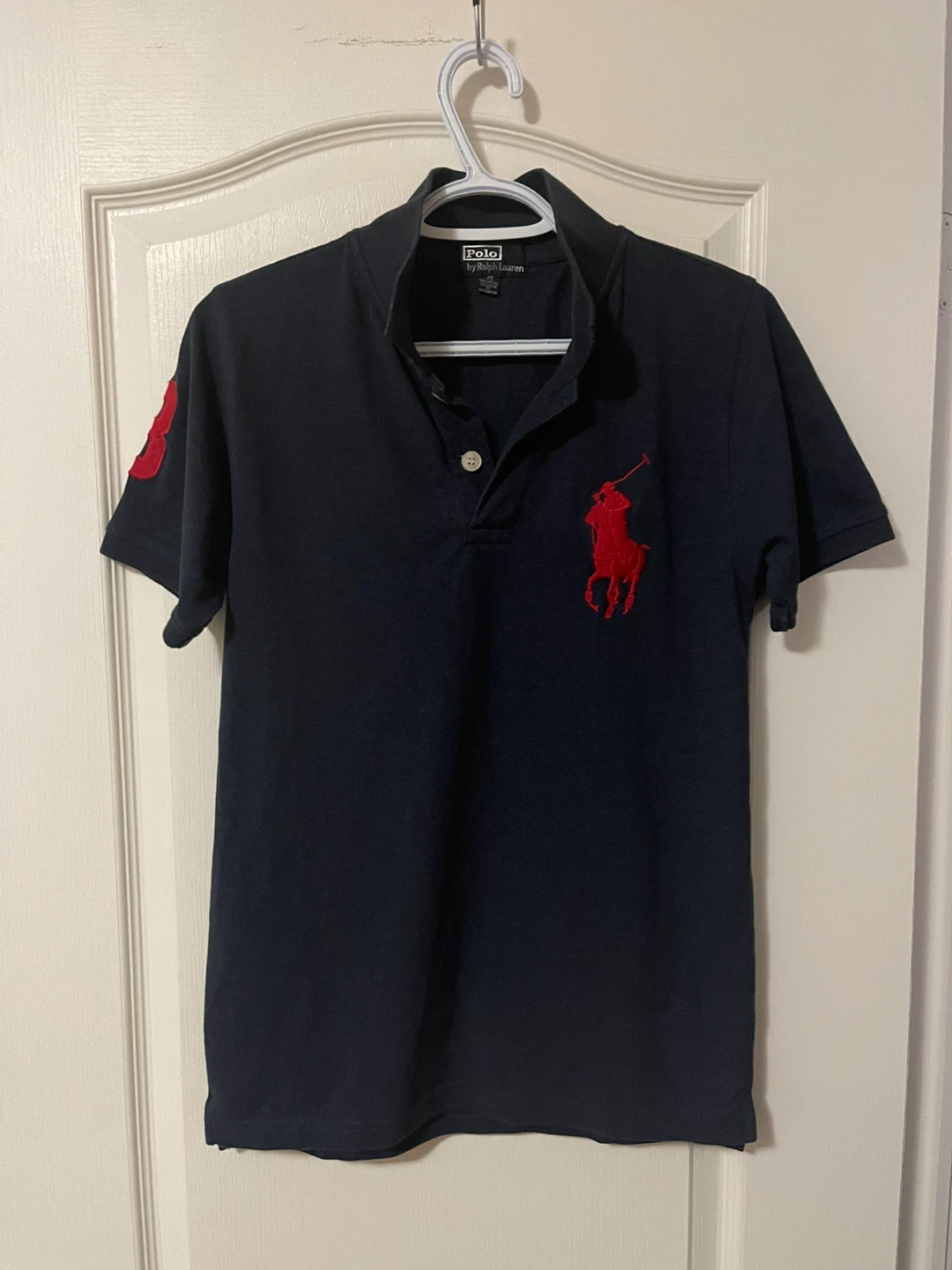 Polo Ralph Lauren Navy Blue Polo Shirt Size M