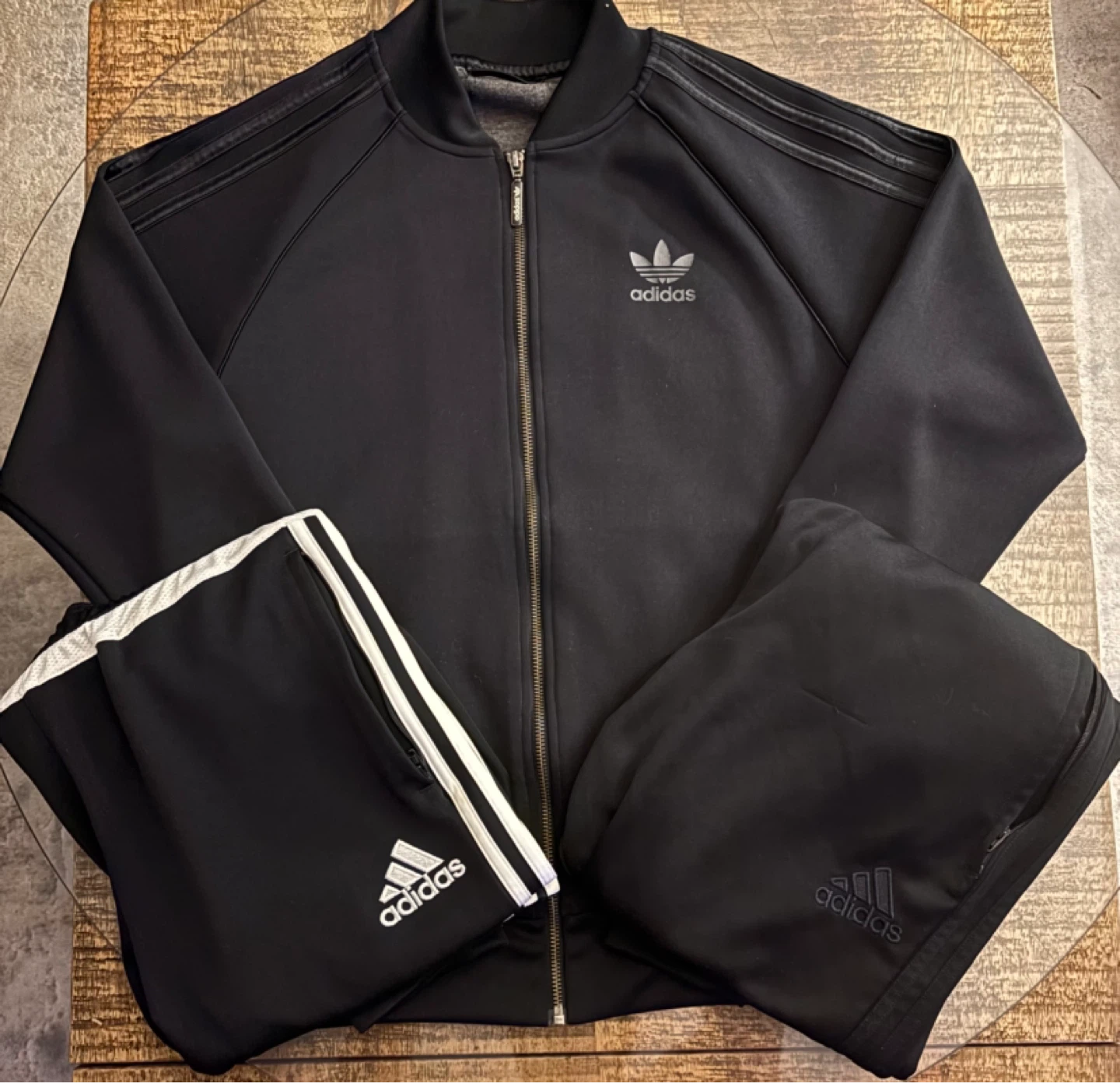 Adidas Tracksuit Set - Black / Black&White - photo 4