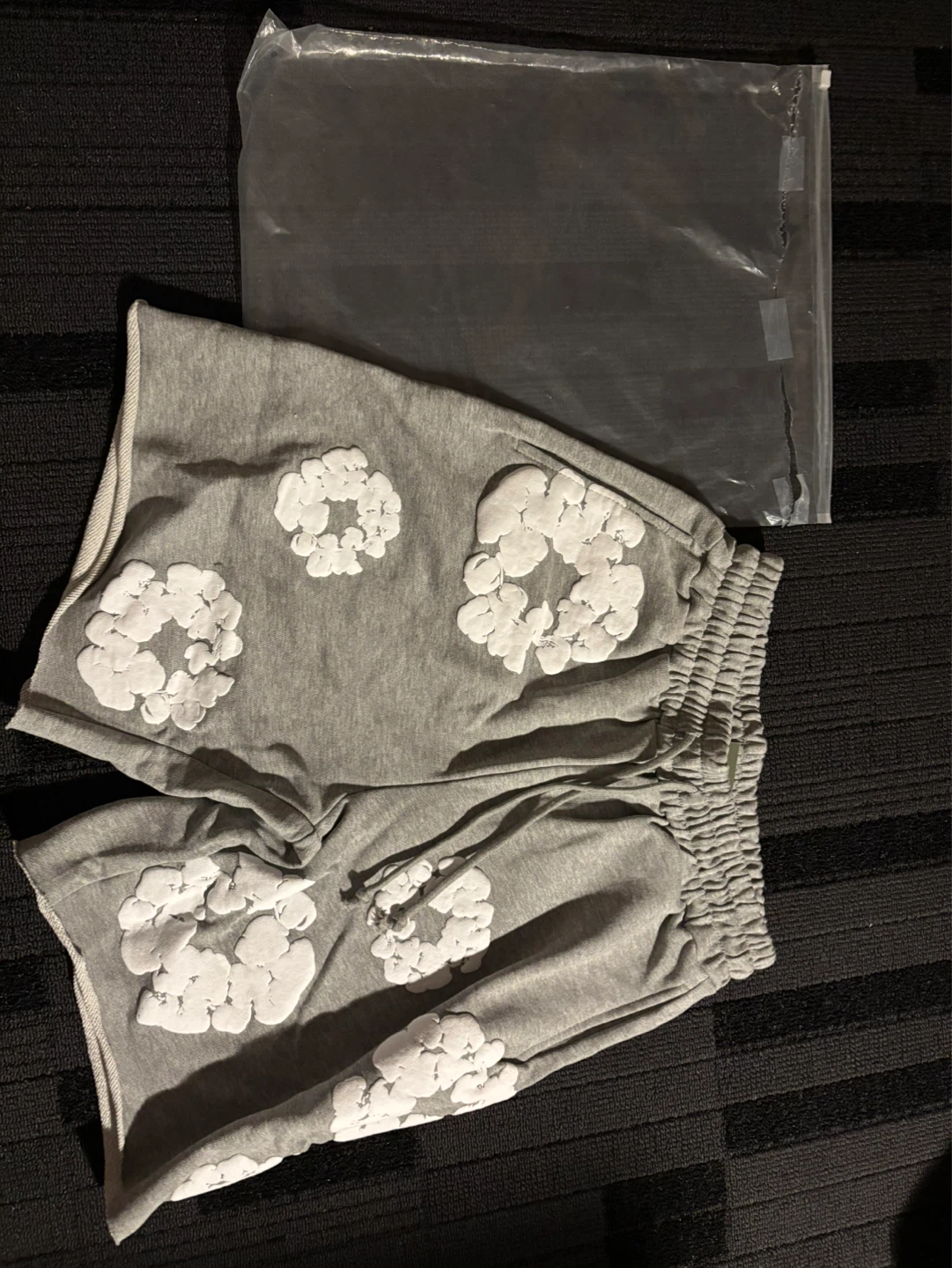 Denim Tears Grey Cloud Print Sweatshorts