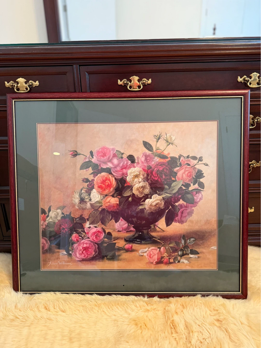 Framed Floral Still Life Art Print - photo 3